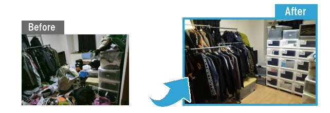 整理に伴ったお部屋の片づけ・整頓(愛知県江南市)